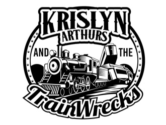 Krislyn Arthurs and The TrainWrecks logo design by DreamLogoDesign