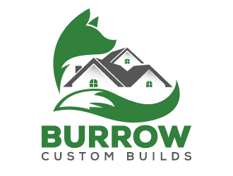 Burrow Custom Builds logo design by pencilhand