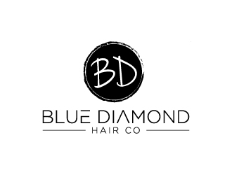 Blue Diamond Hair Co logo design by Creativeminds