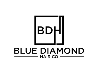 Blue Diamond Hair Co logo design by rief