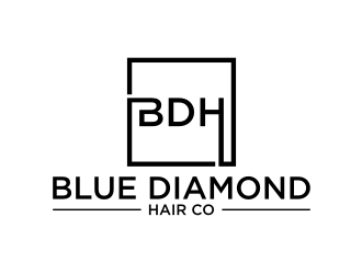 Blue Diamond Hair Co logo design by rief