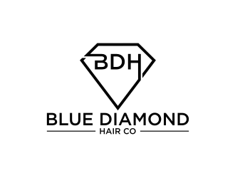 Blue Diamond Hair Co logo design by rief