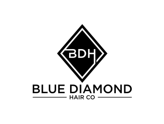Blue Diamond Hair Co logo design by rief
