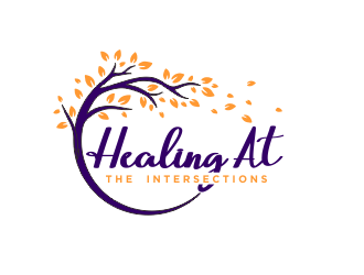 HEALING AT THE INTERSECTIONS logo design by M J