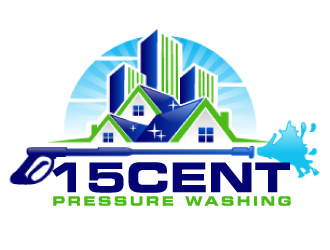 15cent Pressure Washing logo design by ElonStark
