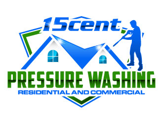 15cent Pressure Washing logo design by daywalker