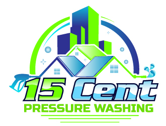 15cent Pressure Washing logo design by Suvendu