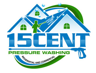 15cent Pressure Washing logo design by Suvendu