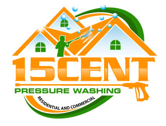 15cent Pressure Washing logo design by Suvendu