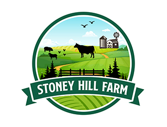 Stoney Hill Farm logo design by PrimalGraphics