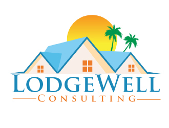 LodgeWell Consulting logo design by ElonStark