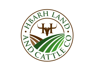 HbarH   Land and Cattle Co. logo design by ndndn
