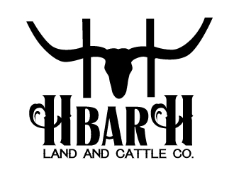 HbarH   Land and Cattle Co. logo design by ElonStark