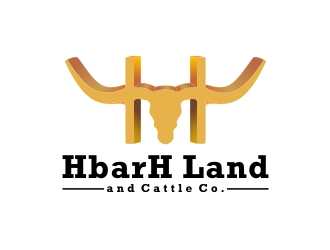 HbarH   Land and Cattle Co. logo design by cimot
