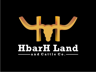 HbarH   Land and Cattle Co. logo design by cimot