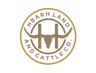 HbarH   Land and Cattle Co. logo design by Artomoro