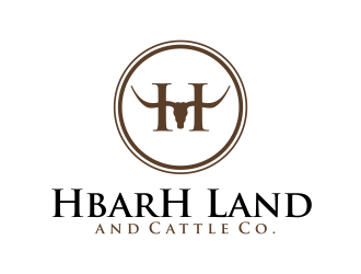 HbarH   Land and Cattle Co. logo design by GassPoll