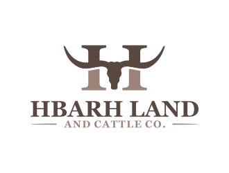 HbarH   Land and Cattle Co. logo design by GassPoll