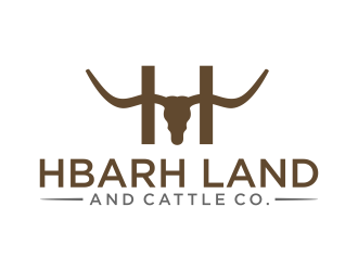 HbarH   Land and Cattle Co. logo design by GassPoll