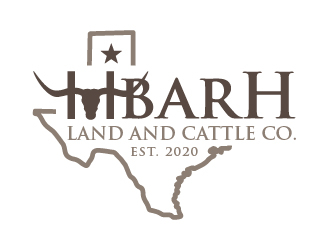 HbarH   Land and Cattle Co. logo design by cybil