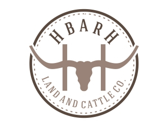 HbarH   Land and Cattle Co. logo design by dibyo