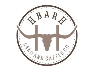 HbarH   Land and Cattle Co. logo design by dibyo