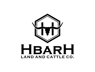 HbarH   Land and Cattle Co. logo design by oke2angconcept
