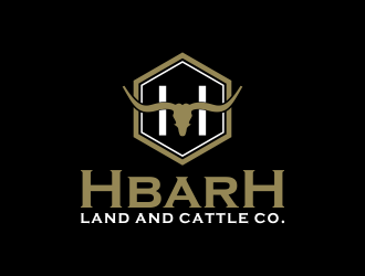 HbarH   Land and Cattle Co. logo design by oke2angconcept