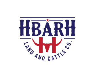 HbarH   Land and Cattle Co. logo design by bluespix