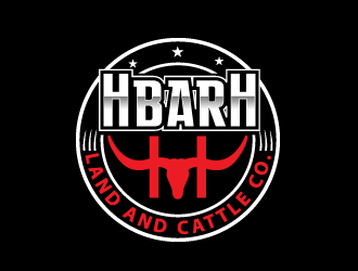 HbarH   Land and Cattle Co. logo design by bluespix
