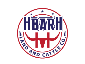HbarH   Land and Cattle Co. logo design by bluespix