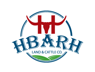 HbarH   Land and Cattle Co. logo design by bluespix