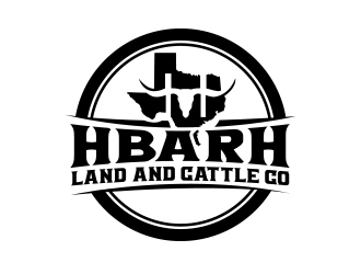 HbarH   Land and Cattle Co. logo design by AB212