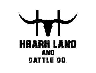 HbarH   Land and Cattle Co. logo design by twomindz