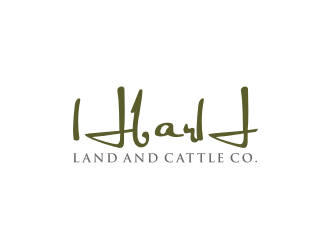 HbarH   Land and Cattle Co. logo design by Artomoro