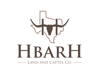 HbarH   Land and Cattle Co. logo design by revi