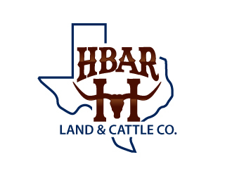 HbarH   Land and Cattle Co. logo design by Foxcody