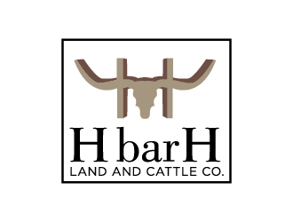 HbarH   Land and Cattle Co. logo design by pilKB