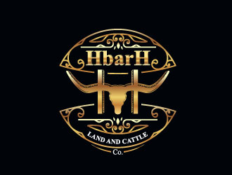 HbarH   Land and Cattle Co. logo design by bezalel