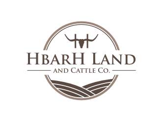 HbarH   Land and Cattle Co. logo design by revi