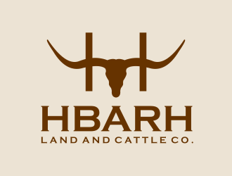 HbarH   Land and Cattle Co. logo design by GassPoll