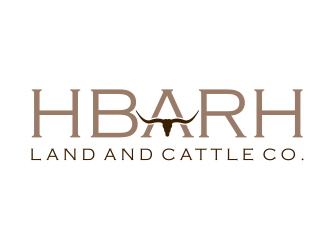 HbarH   Land and Cattle Co. logo design by GassPoll