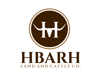 HbarH   Land and Cattle Co. logo design by GassPoll