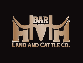 HbarH   Land and Cattle Co. logo design by Mahrein