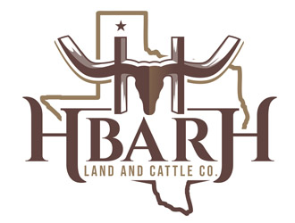 HbarH   Land and Cattle Co. logo design by DreamLogoDesign