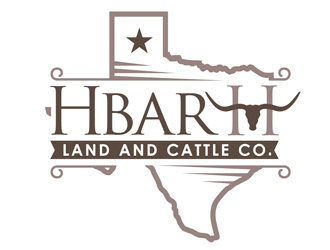 HbarH   Land and Cattle Co. logo design by DreamLogoDesign
