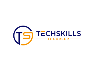 TechSkills IT Career logo design by pel4ngi