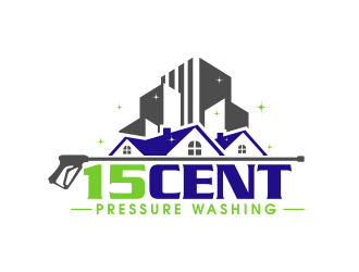 15cent Pressure Washing logo design by MarkindDesign