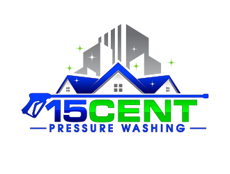 15cent Pressure Washing logo design by MarkindDesign