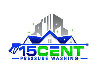 15cent Pressure Washing logo design by MarkindDesign